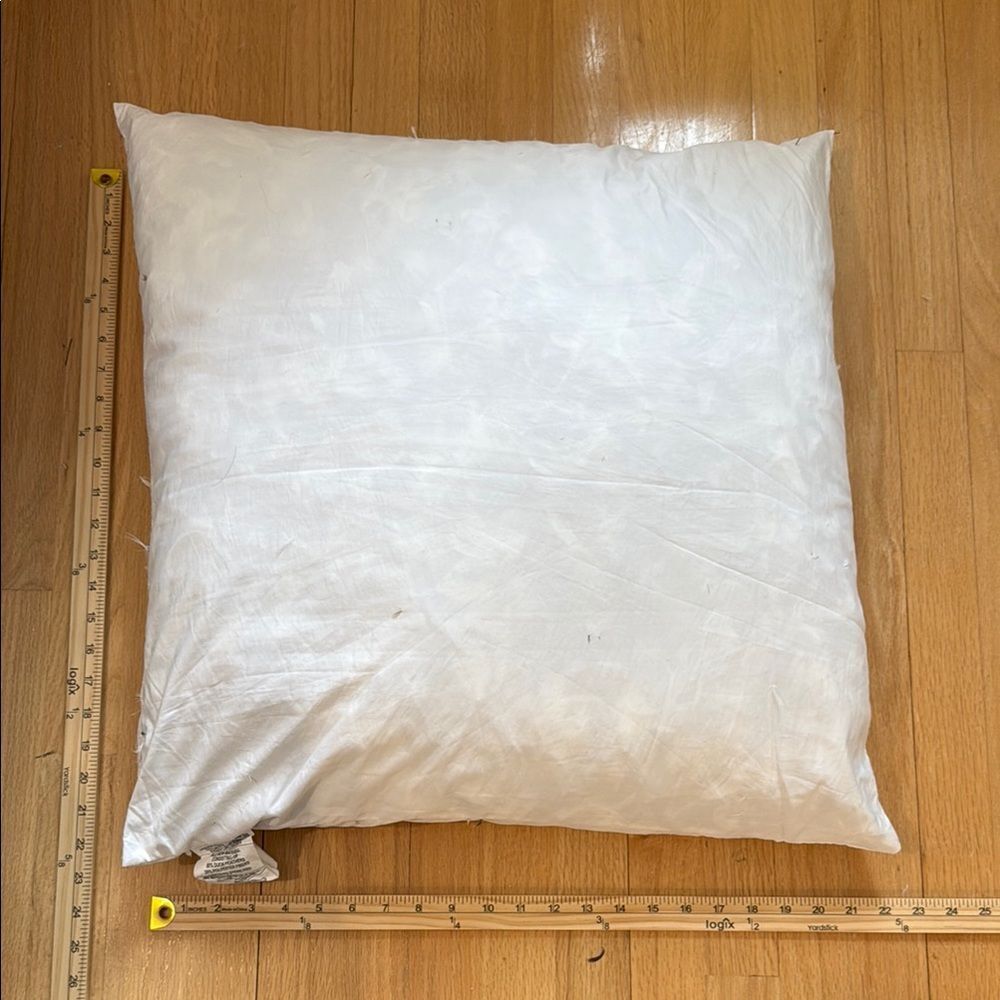 DUCK FEATHER DOWN PILLOW INSERT 22" BY 22" SQUARE FOR PILLOW COVER